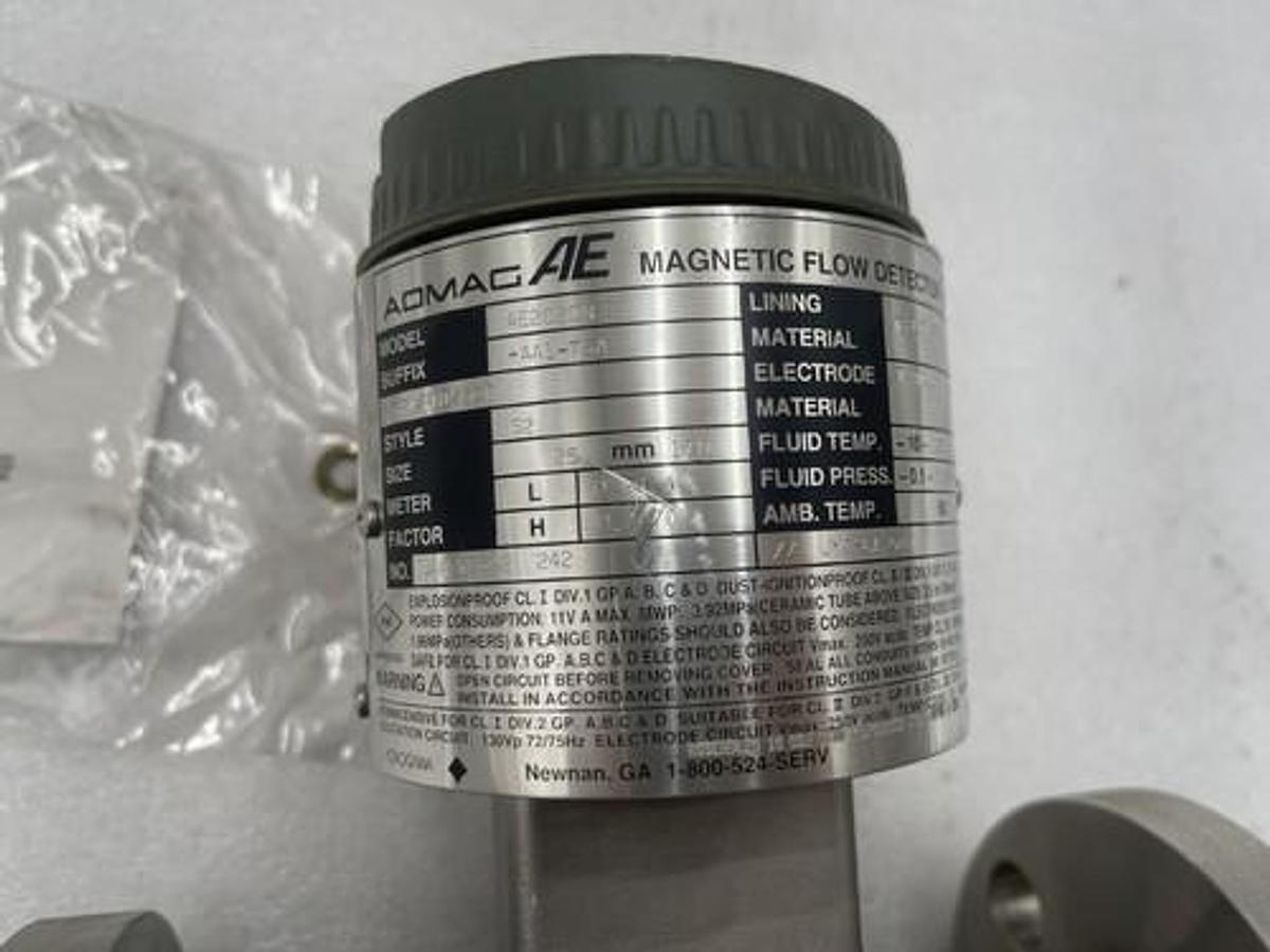Yokogawa Admag AE202DN Magnetic Flow Detector 25mm Flow Tube Stock 3402