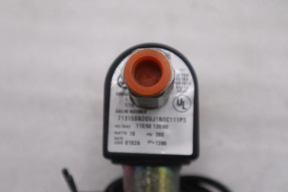 Used NEW PARKER 71315SN2GVJ1N0C111P3 SOLENOID FLUID VALVE - STOCK GF312A