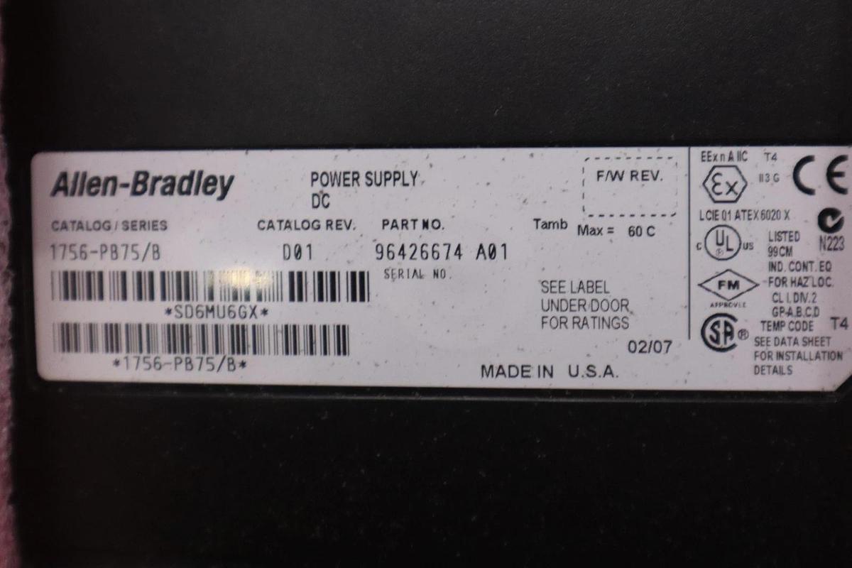 AB ALLEN BRADLEY 1756-PB75 1756PB75 PLC NEW IN BOX STOCK GF-244