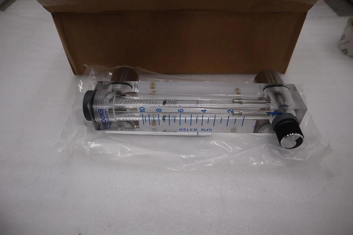 Used Brooks Instrument Flow Meter 1-10 GPM 2540A5L57SV  1” NEW WITH BOX STOCK G693
