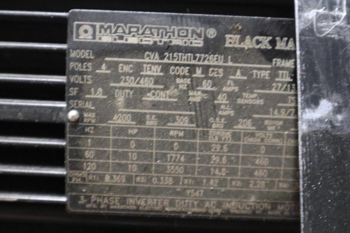 Used Marathon Motor CVA 215THTL7726EU L Inverter Duty AC Induction Motor 10 HP #HP149