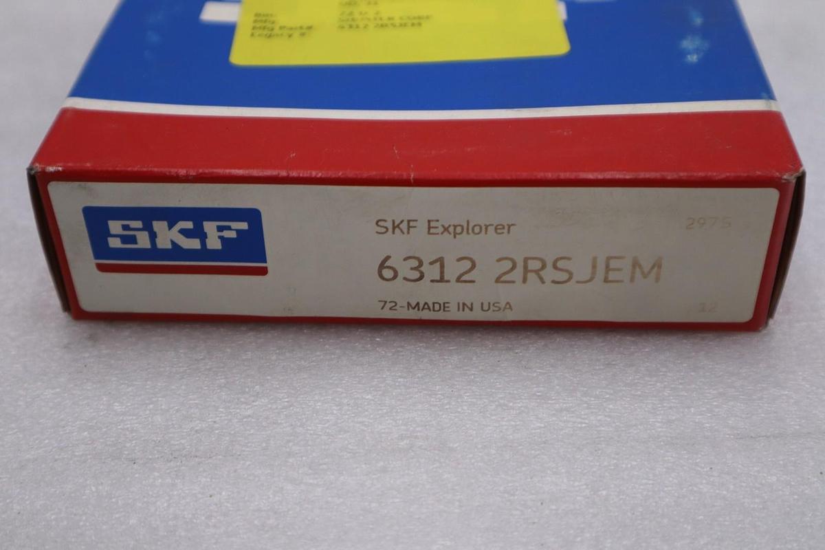 SKF Explorer 6312 2RSJEM Bearing - NEW IN BOX - STOCK 5599CC
