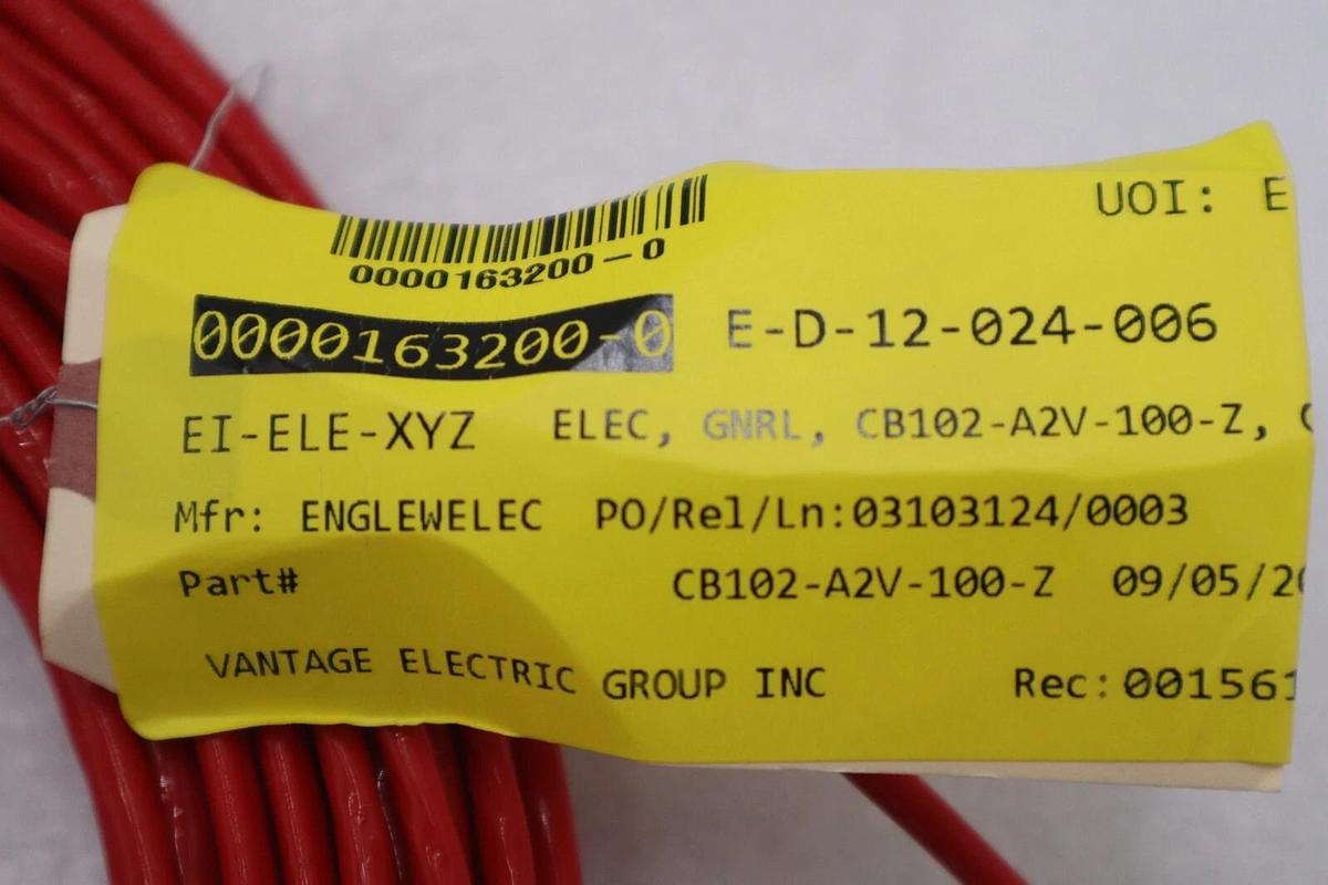 NEW CTC CB102-A2V-100-Z  NSNB High Temperature Cable STOCK G472