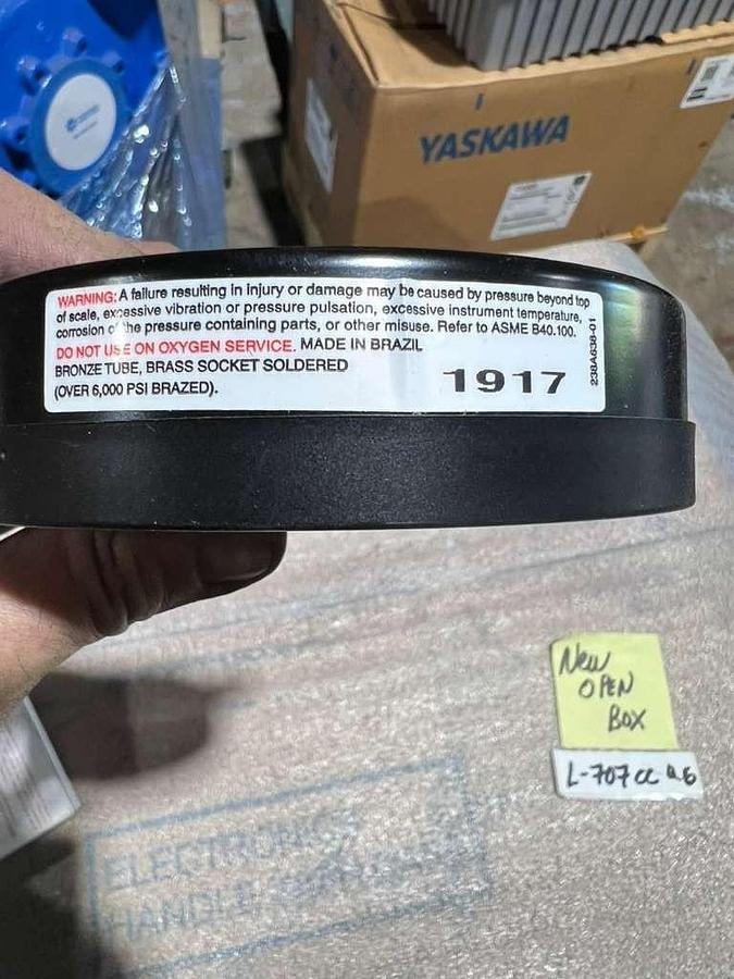 Used ASHCROFT 45W1000H02L-30 / 0-30 PSI PRESSURE GAUGE  4.5” FACE /1/4 NPT STK L707CC