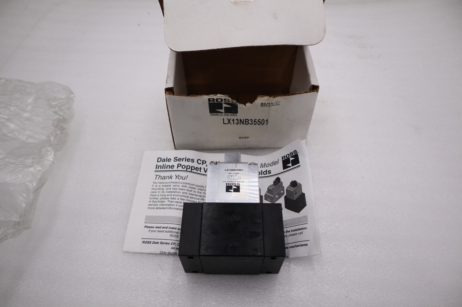Used ROSS CONTROLS LX13NB35501 / LX13NB35501 NEW WITH BOX STOCK H632A