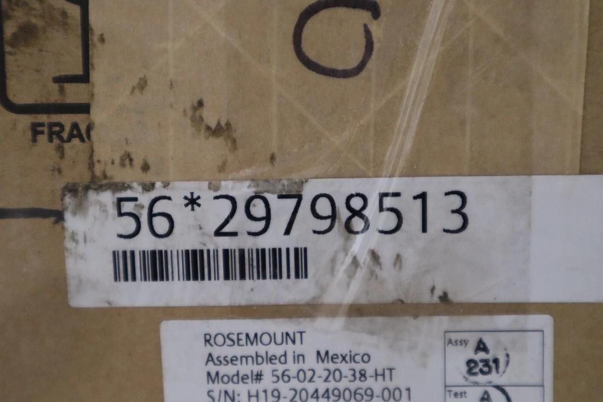 Used New Rosemount 56-02-20-38-HT 20-30VDC 20W S/N H19-20449069-001 STOCK 5902