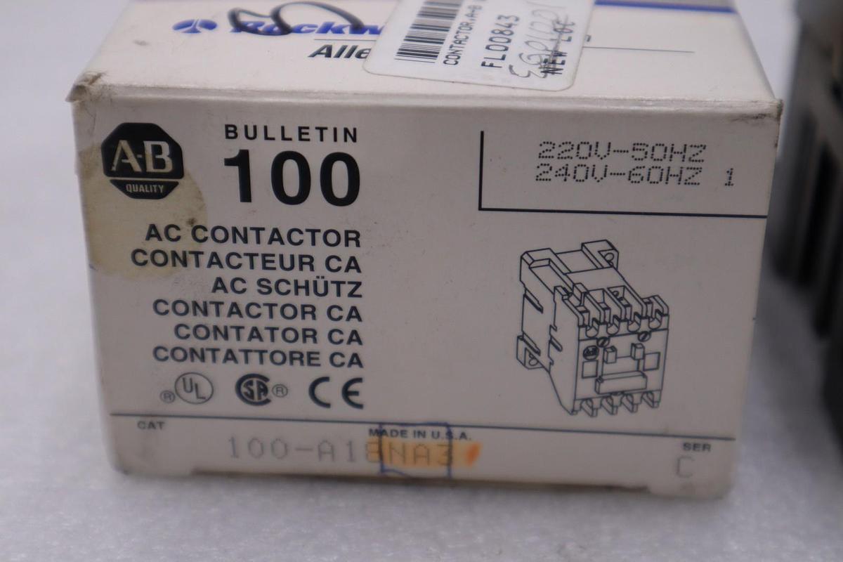 Used NEW ALLEN BRADLEY 100-A18NA3 SERIES C CONTACTOR STOCK K2085CC