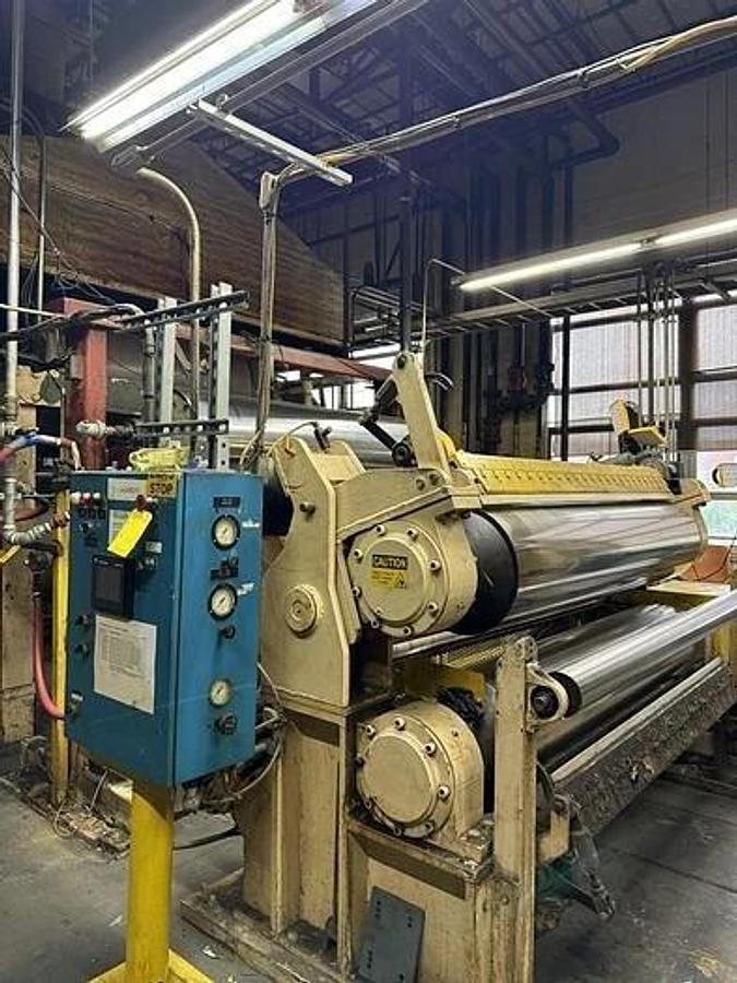 Used 68" BLACK CLAWSON 2 ROLL CALENDAR STACK