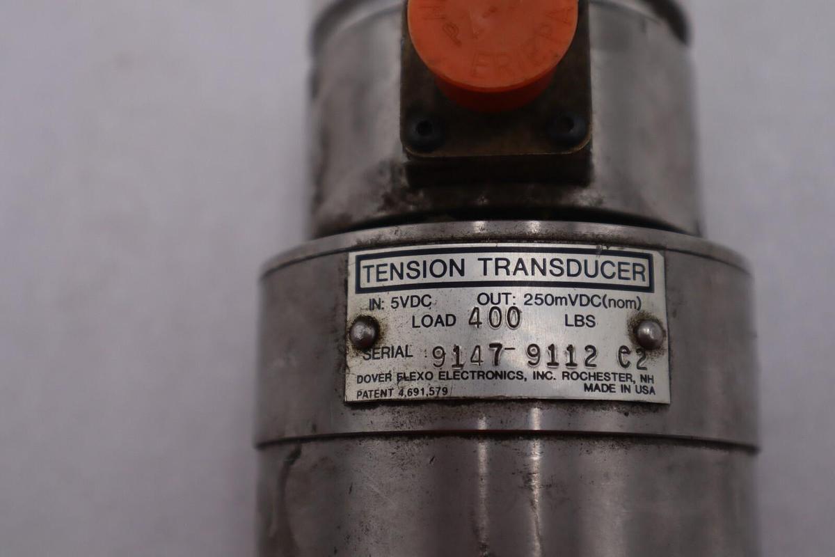 Used DOVER FLEXO ELECTRONICS TENSION TRANSDUCER LOAD 400 STOCK #K-2387