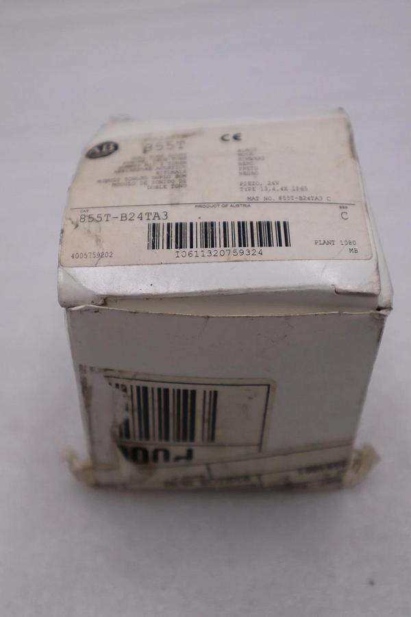 Used ALLEN BRADLEY 855T-B24TA3 STACK LIGHT 24V AC/DC DUAL TONE SOUNDER STOCK H457A