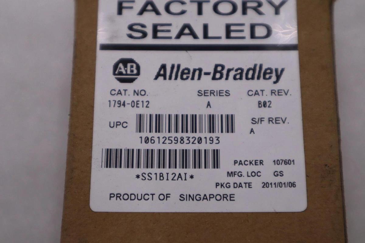 NEW WITH BOX Allen Bradley 1794-0E12 SER A STOCK H552A