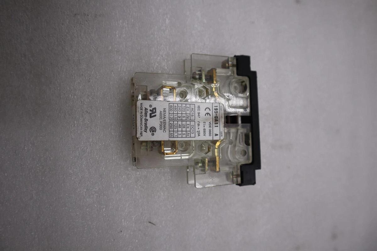 NEW OPEN BOX AB ALLEN BRADLEY 195-GA11 SER.A AUXILIARY CONTACT STK H1131A