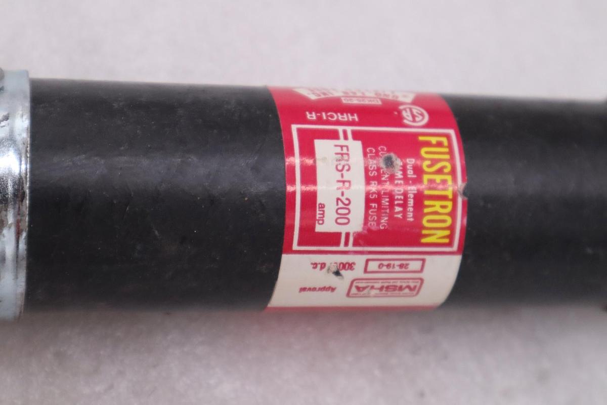 BUSSMANN - FRS-R-200 - Fusetron Dual Element Time-Delay - STOCK GF734A