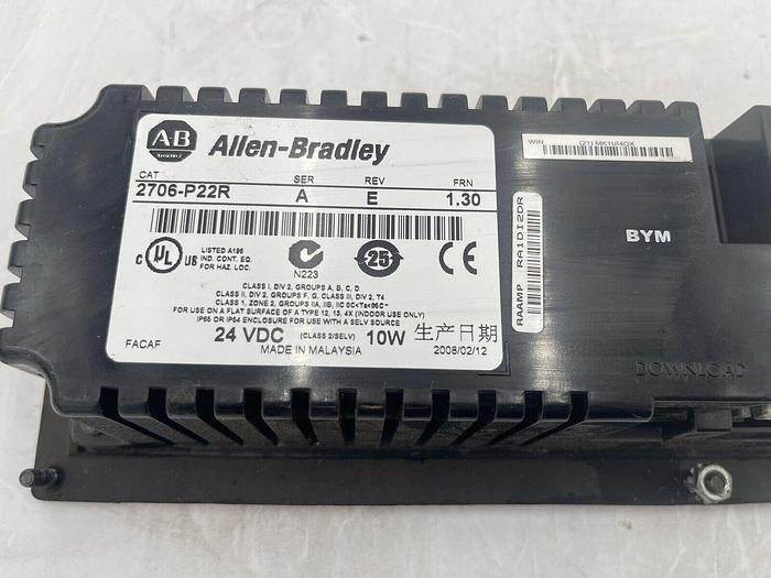 Used ALLEN BRADLEY 2706-P22R SER A REV E MANUFACTURED 2008 STOCK 1649