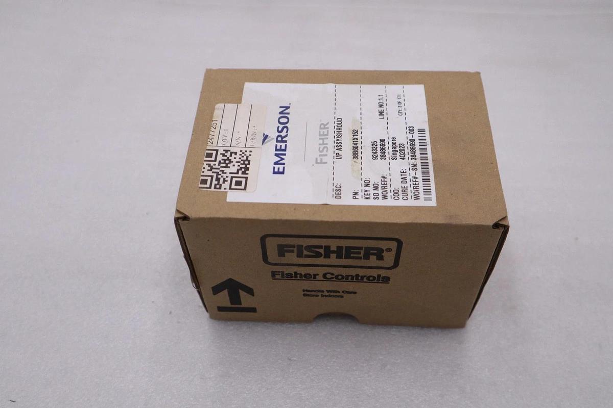 NEW OPEN BOX EMERSON FISHER I/P ASSEMBLY SHROUD 38B6041X152 STK GF842
