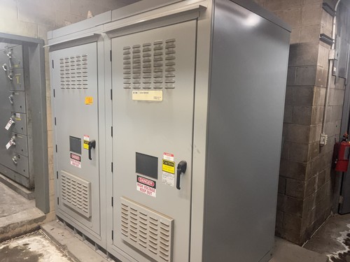Used Eaton Cutler Hammer MV Fixed Power Capacitor Bank 1075 KVAR 4160 V 1075MVFD04W