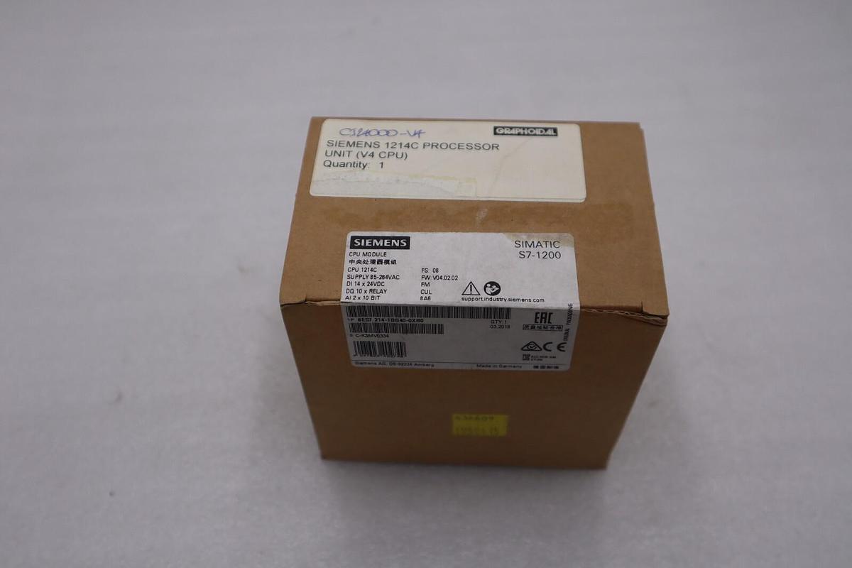 NEW SEALED SIEMENS 6ES7 214-1BG40-0XB0 COMPACT CPU SIMATIC S7-1200 STOCK H173A