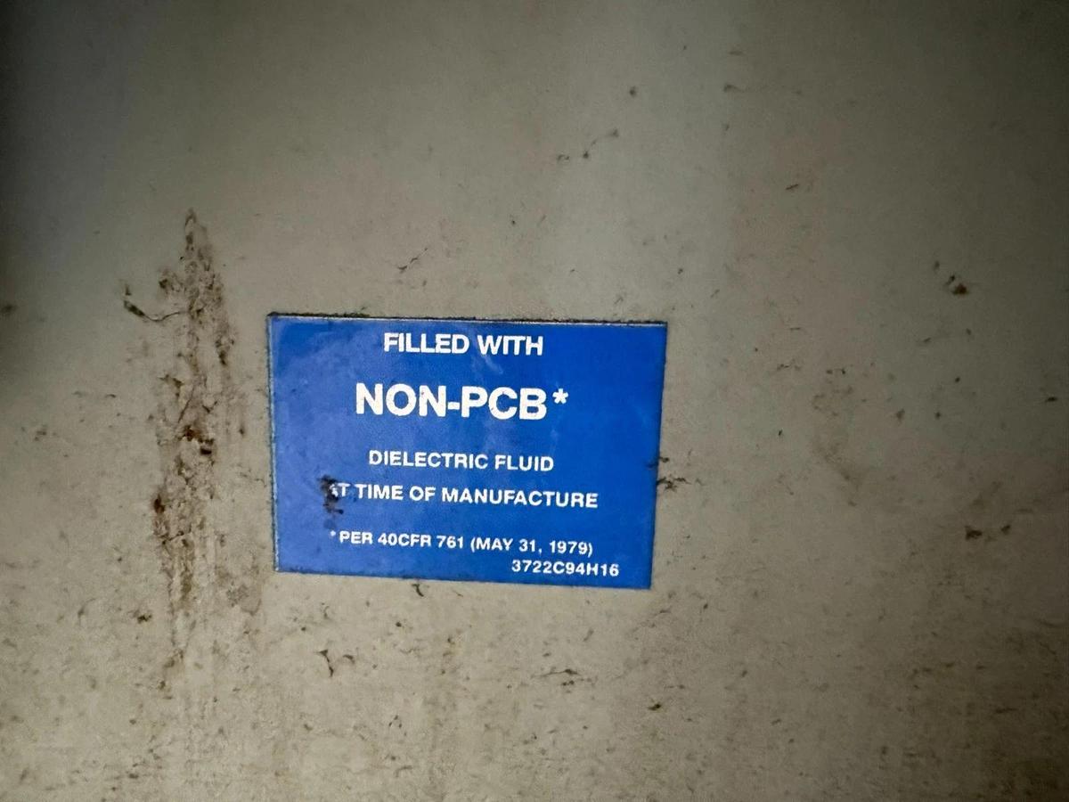 Used Cutler Hammer Substation Transformer 3750 Kva Primary 13600 Sec 4160Y/2400 Volt