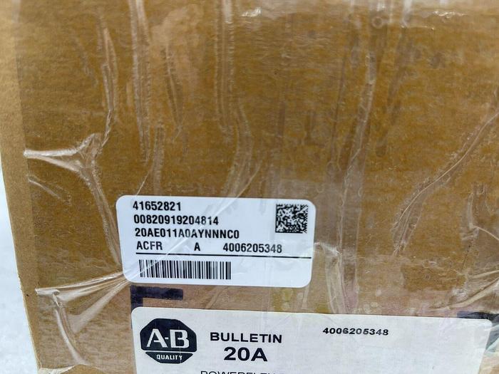 NEW ALLEN BRADLEY 20AE011A0AYNNNC0 POWERFLEX 70 10 HP 600 VAC STOCK 3907