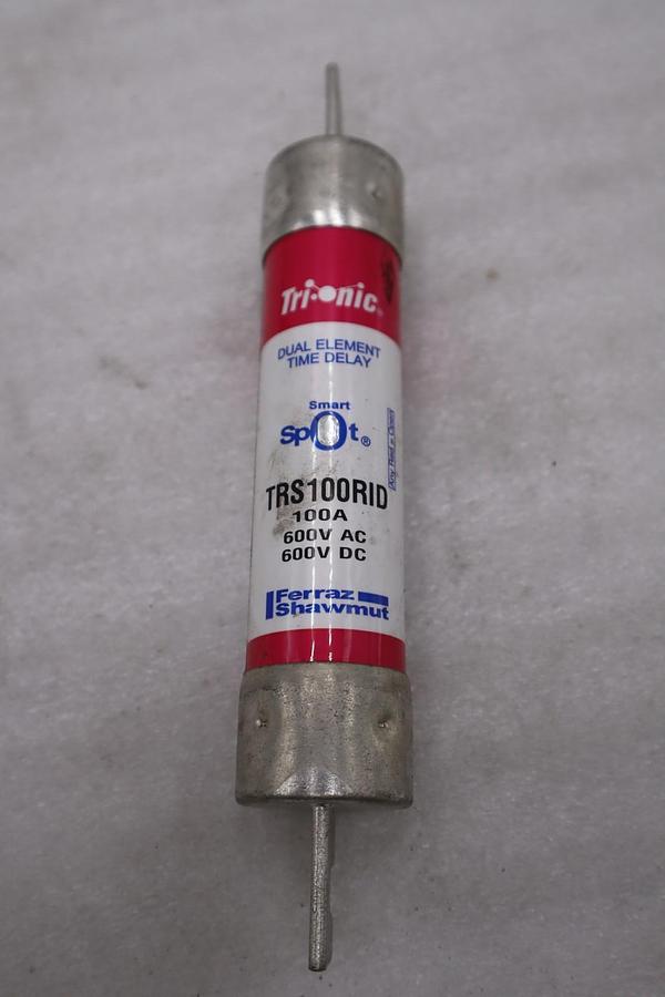 Used NEW OPEN BOX Fuse FERRAZ SHAWMUT TRS100RID 100A 600 V Fuse Trionic STK 5644CC