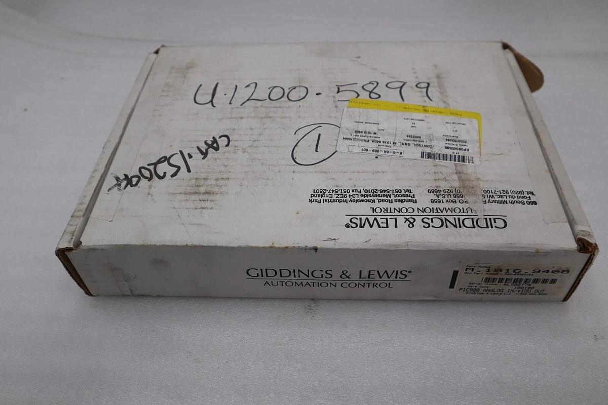 Used NEW Giddings & Lewis M.1016.9408/M10169408 ANALOG I/O MODULE STOCK 303-C