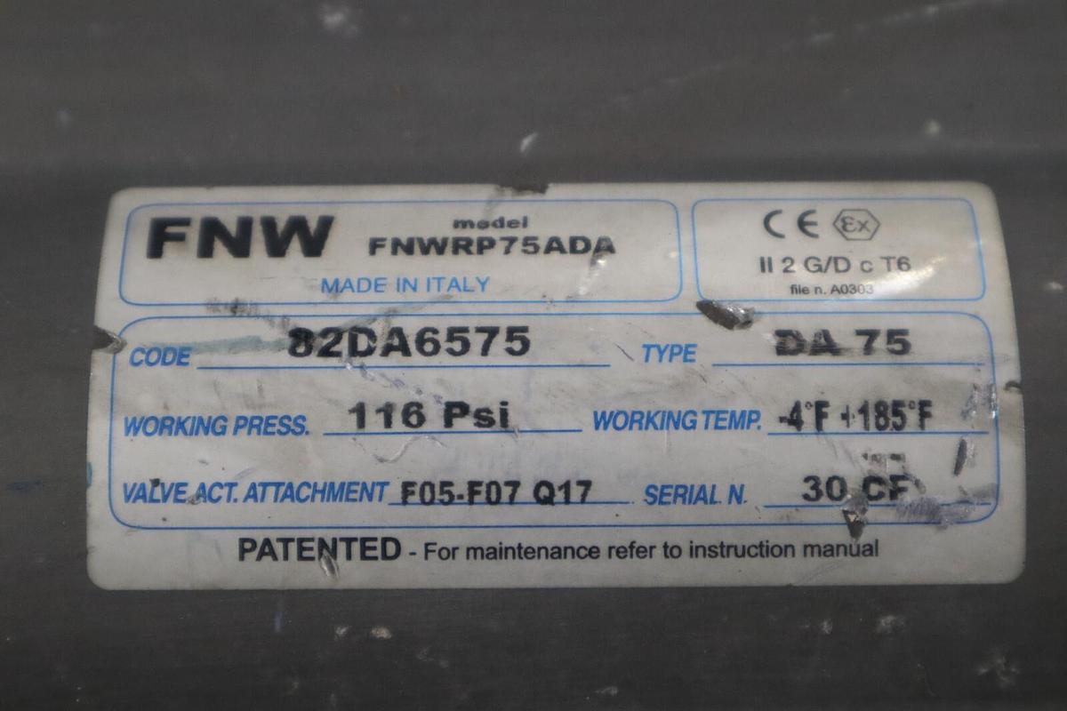 Used Fnw Fnwrp 75ada. 82da6575. Actuator STOCK S-623