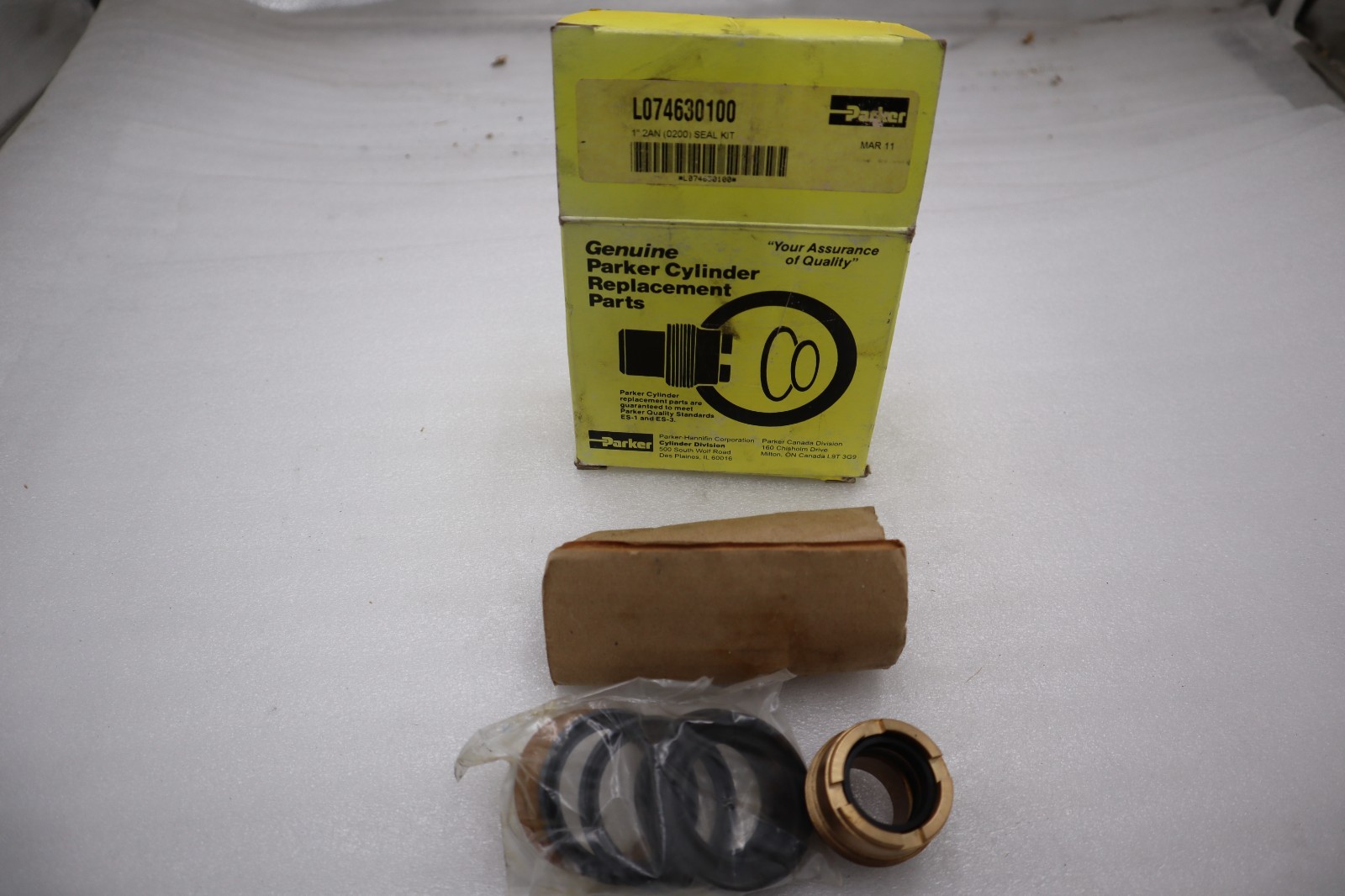 Used LOT OF 2 - NEW OPEN BOX PARKER L074630100 SEAL KIT STK H988A