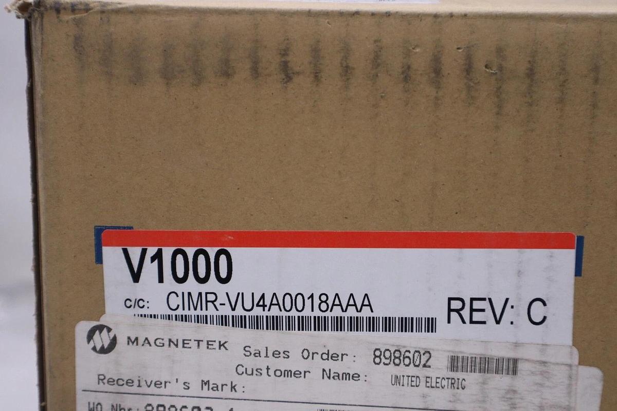 Used Yaskawa CIMR-VU4A0018AAA 3-Phase 480V 8HP Open Chassis AC Drive NEW UNIT #G379