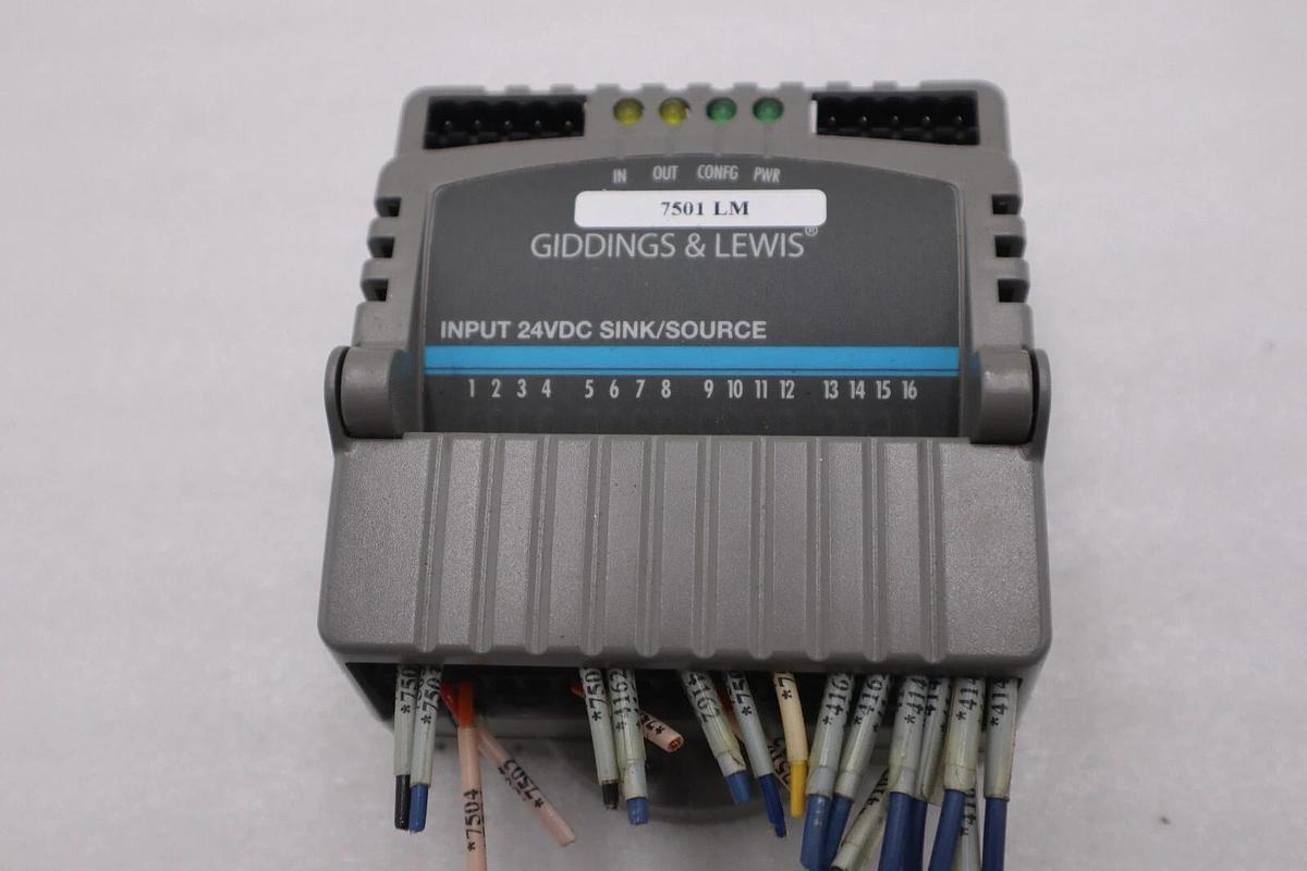Used GIDDINGS & LEWIS M.1300.7372 R1 Input Module 24VDC SINK/SOURCE STOCK 634-D