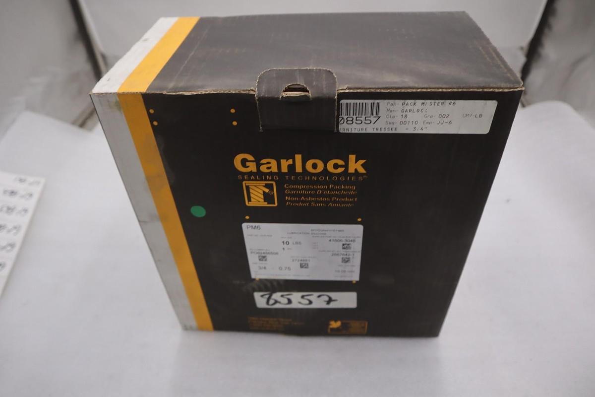 GARLOCK Packmaster 6 PM6 3/4 Inch 10 lbs Graphite Fiber Silicone - STOCK GF858