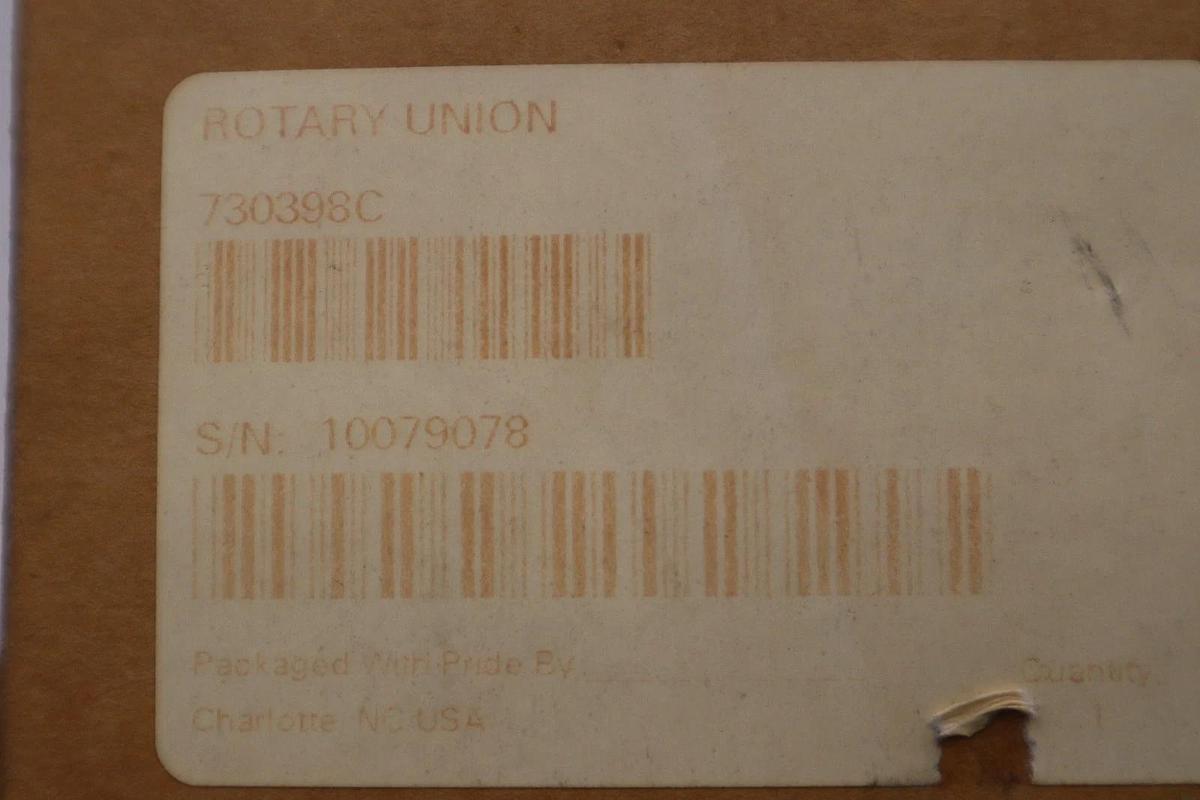 Used DUFF-NORTON 730398C Rotary Union Carbon Steel - NEW IN BOX - STOCK GF623A