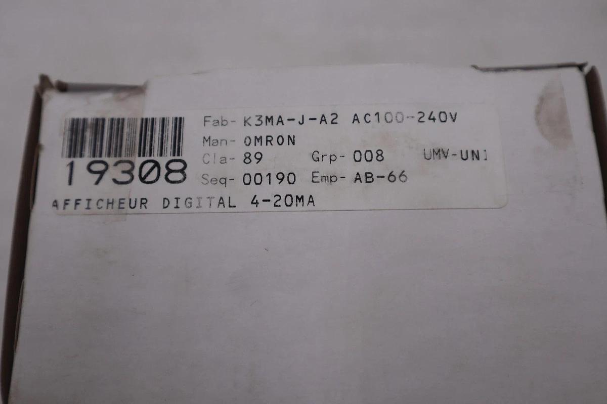 Used Omron K3MA-J-A2 Digital Panel Meter - NEW IN BOX - STOCK GF532A