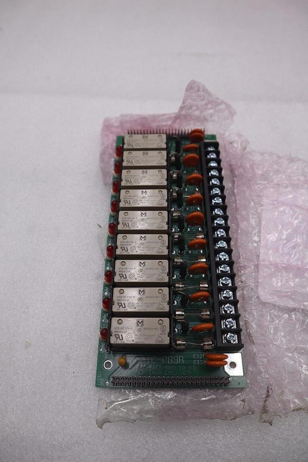 Cattron 01C-PB9R Fused 9 Channel Relay Circuit Board LED Indication STOCK K-3355