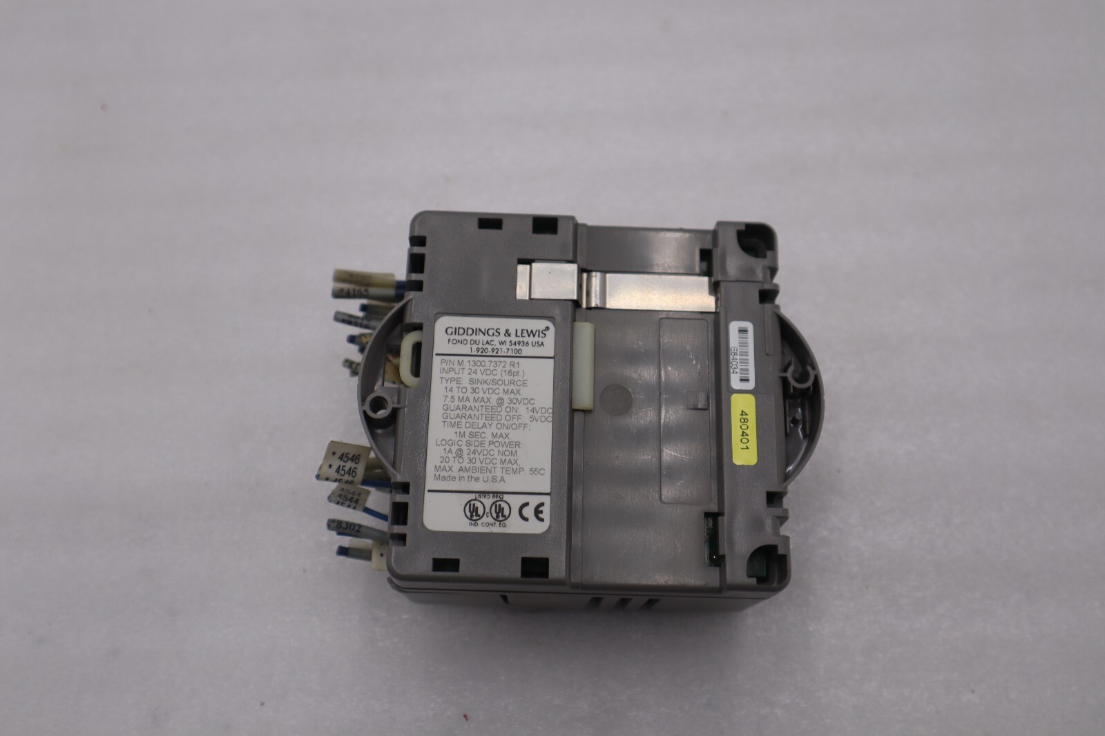 Used GIDDINGS & LEWIS M.1300.7372 R1 Input Module 24VDC SINK/SOURCE STOCK 622-D