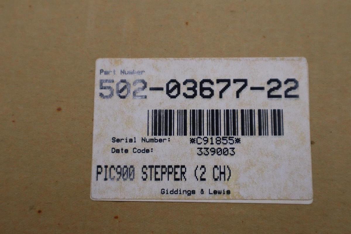 Used NEW Giddings & Lewis 502-03677-22R3 PiC900 Stepper Module STOCK 3800A