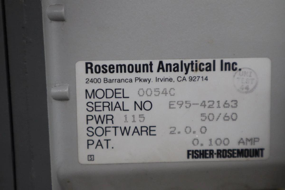Used ROSEMOUNT ANALYTICAL MODEL 54 (0054C) ANALYZER/CONTROLLER STOCK H1496