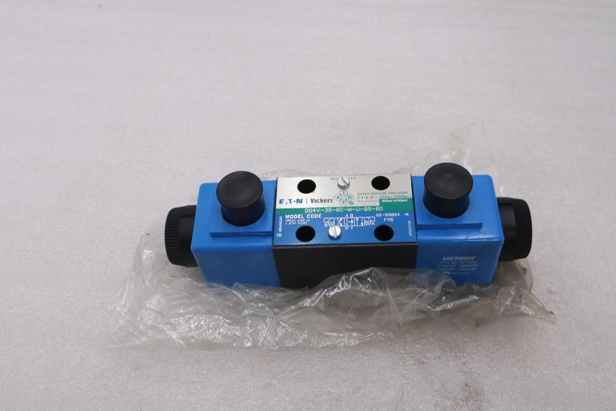 Used EATON VICKERS DG4V-3S-6C-M-U-B5-60 HYDRAULIC PILOT VALVE STOCK #K-1969A