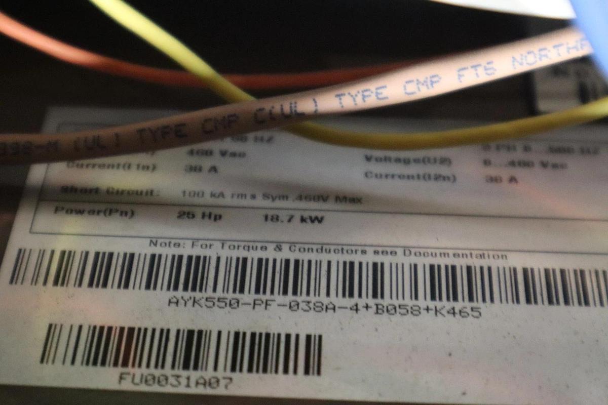 Used Johnson Controls AYK 550 Air Modulator Panel AYK550-PF-038A-4+B058+K465 #HP153