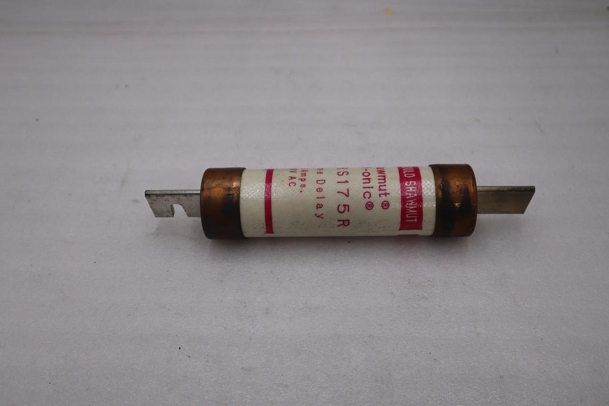 Used LOT OF 4 - Gould Shawmut Tri-onic TRS175R Fuse Class RK5 Time-Delay - STK 4937A