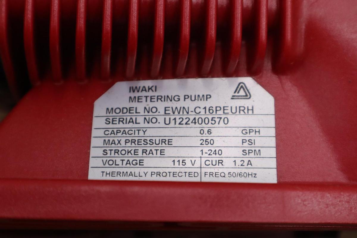 Iwaki Electronic Metering Pump EWN-C16PEURH 0.6 GPH 250PSI - NEW IN BOX - GF1117
