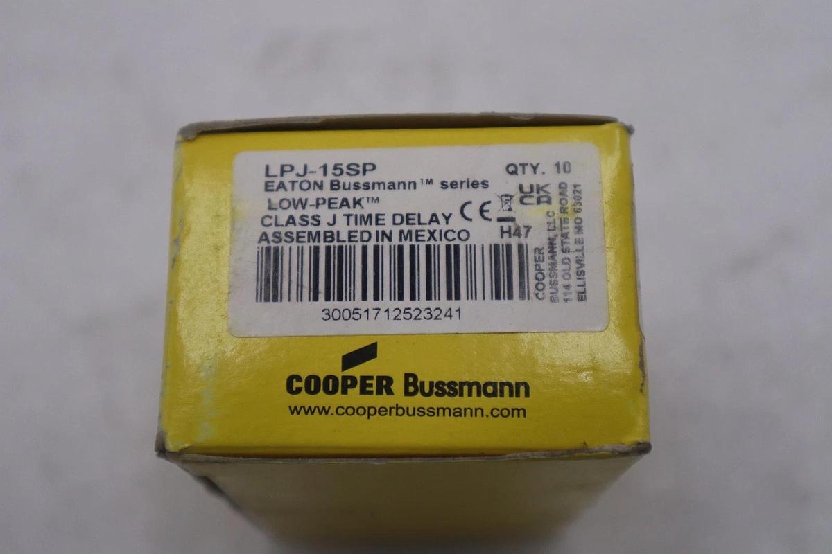 10PCS/New in Box BUSSMANN LPJ-15SP Fuse STOCK 2052B