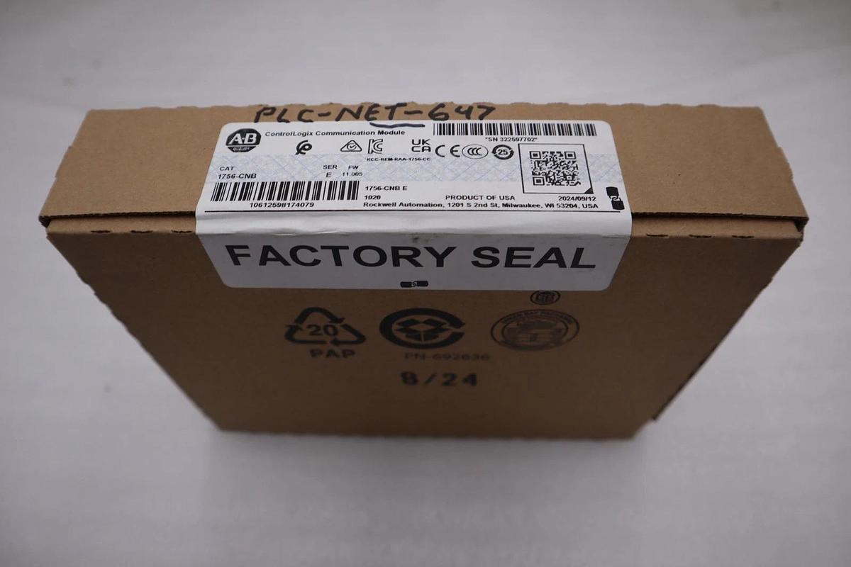Used Sealed 2024 Allen-Bradley 1756-CNB SER E FW 11.005 - STOCK GF21