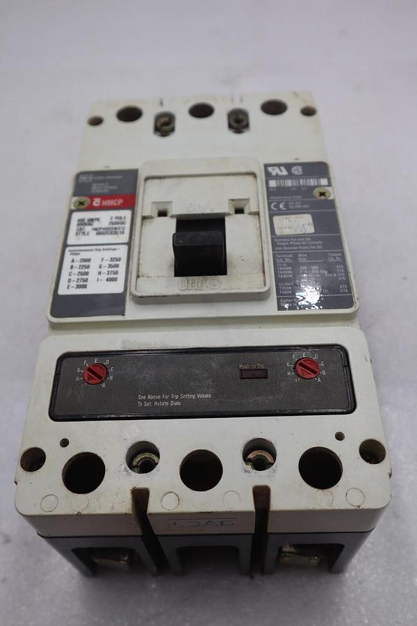 Used CUTLER-HAMMER HM2P400X5WS10 MOTOR CIRCUIT PROTECTOR SERIES C 600VAC STOCK #3220