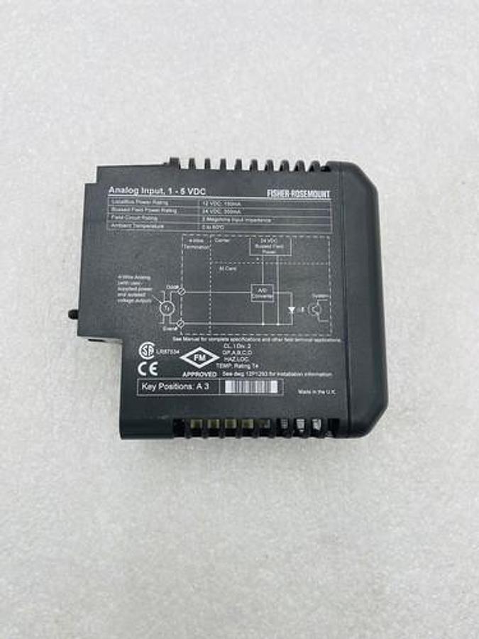 Used EMERSON DELTAV KJ3002X1-BD1 ANALOG INPUT 1-5 VDC #K-2591