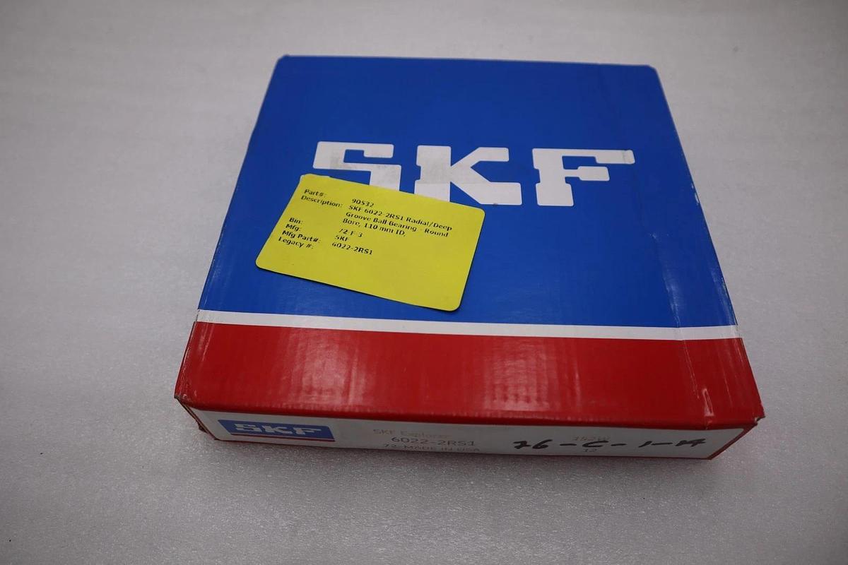 SKF Explorer 6022-2RS1  Single Row Ball Bearing -NEW IN BOX - STOCK 2945CC