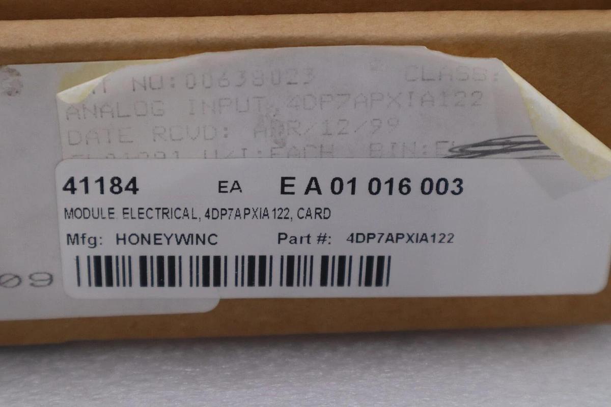 Used NEW IN BOX Honeywell Assy. No. 4DP7APXIA122-F Input Module Board STOCK G610