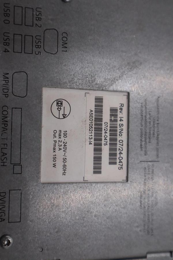 Used SIEMENS  SIMATIC IPC627CIEM  6EQ2020-0AC03-5XX0  SIMATIC BOX PC STK SGF116