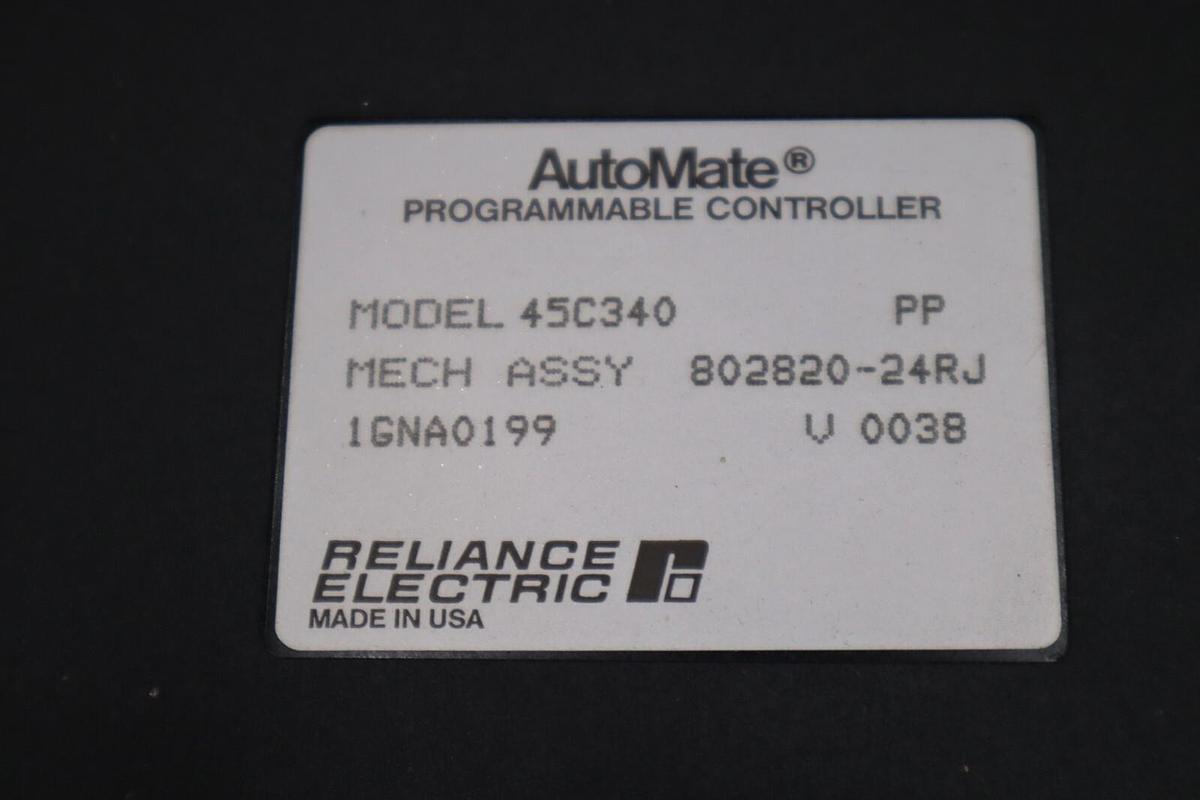 NEW Reliance Electric 45C340 MECH ASSY 802820-24RJ 1GNA0199 V 0038 STOCK 5446