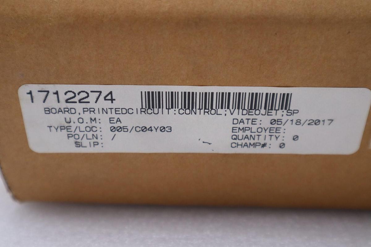 NEW IN BOX VIDEOJET SP379400-52 PRINTED CIRCUIT CONTROL BOARD STOCK H58
