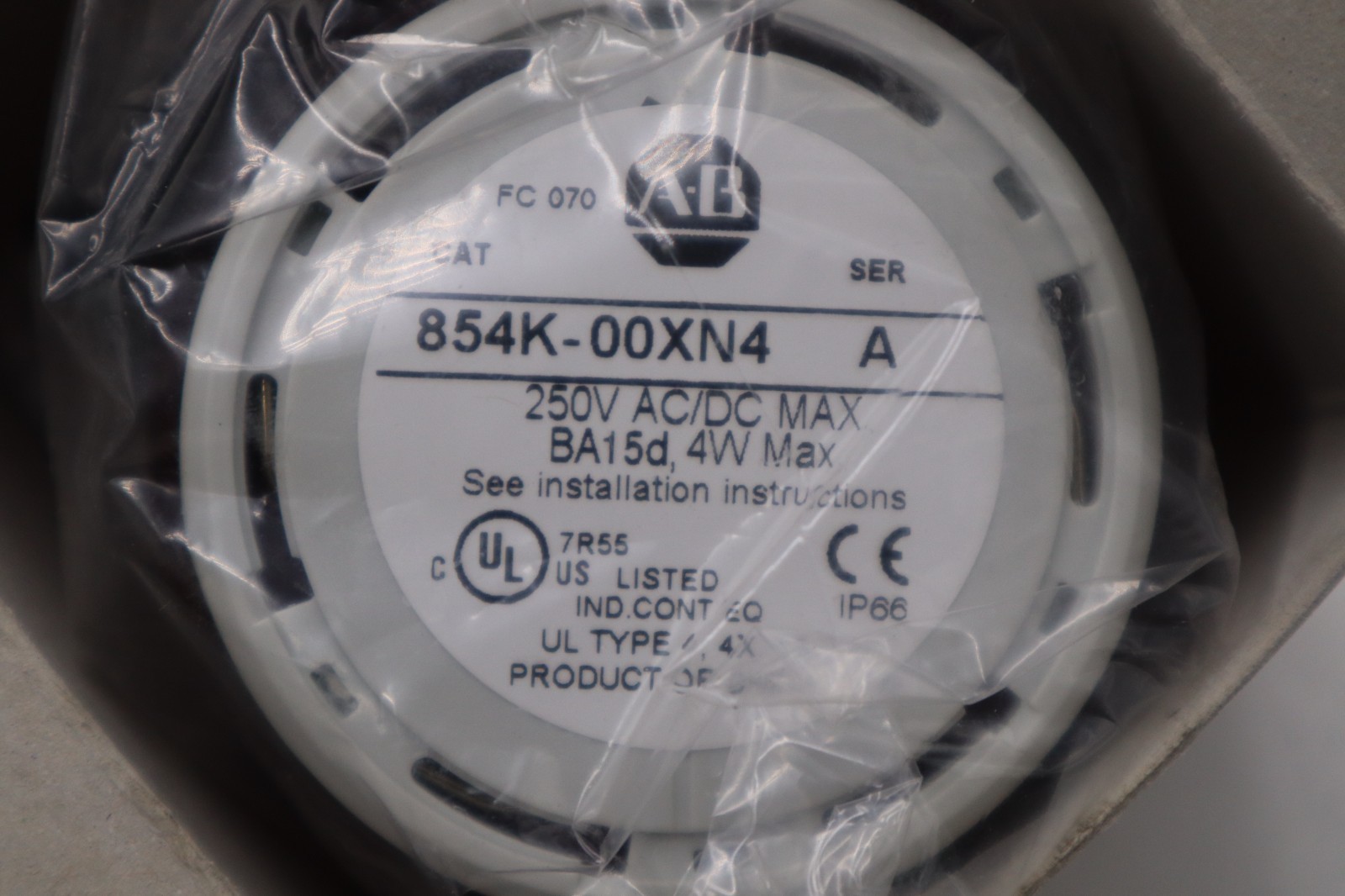 NEW ALLEN BRADLEY 854K-00XN4 STACK LIGHT STOCK H844A